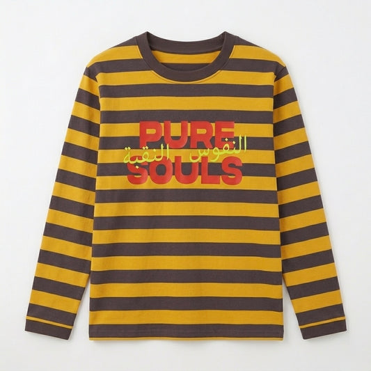 R’MILI « PURE SOULS » YELLOW/BROWN MARINIÈRE