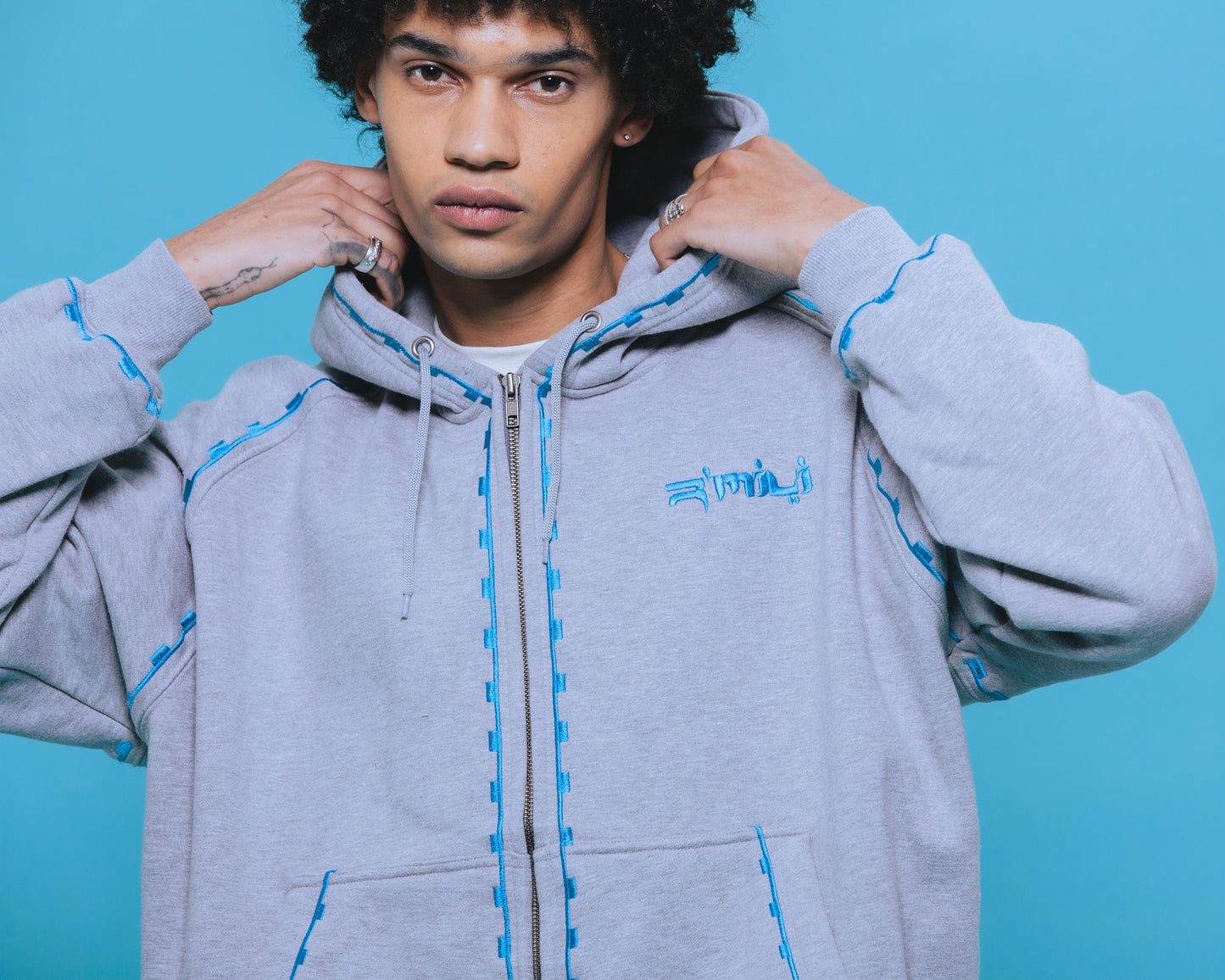 R’MILI« Hoodie AMAZIGH » Jacket Grey