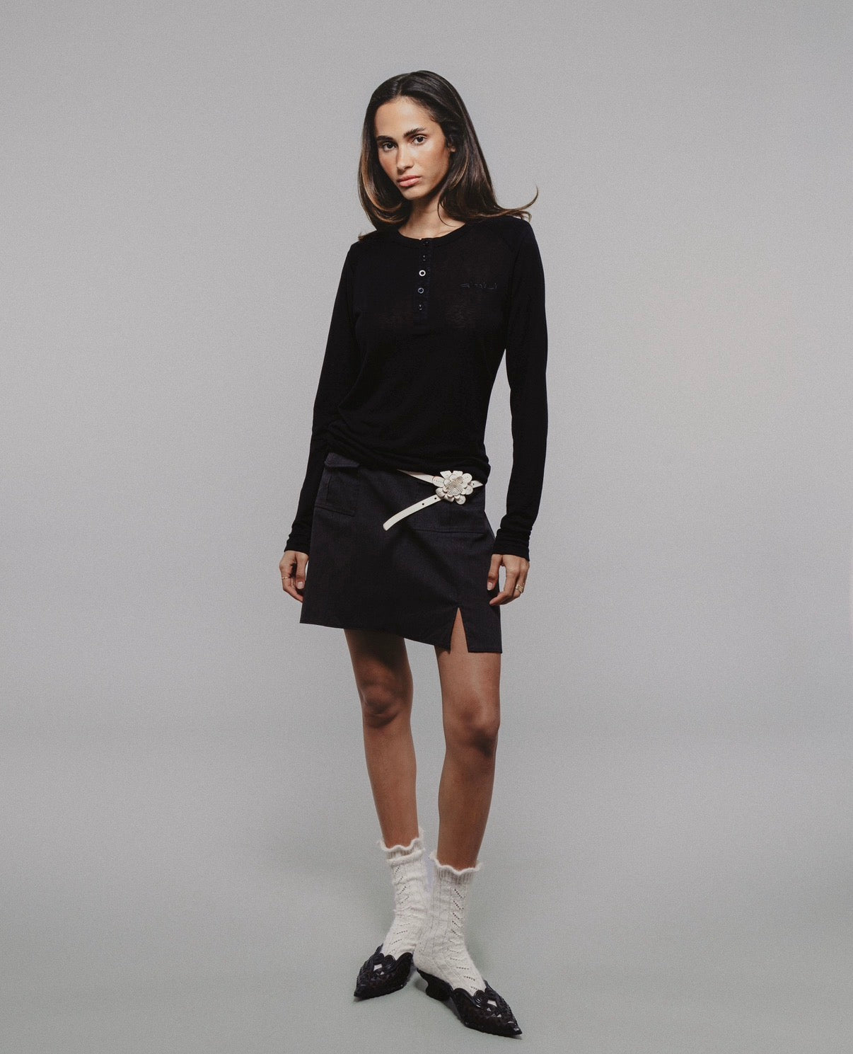 R'mili "Basic Pad Longsleeve"  White