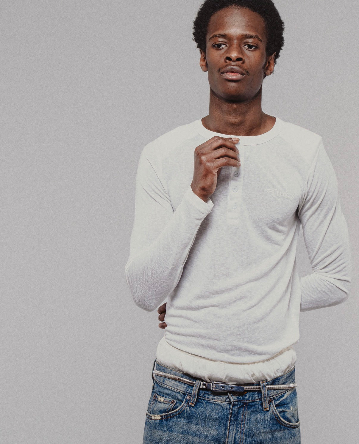 R'mili "Basic Pad Longsleeve"  White