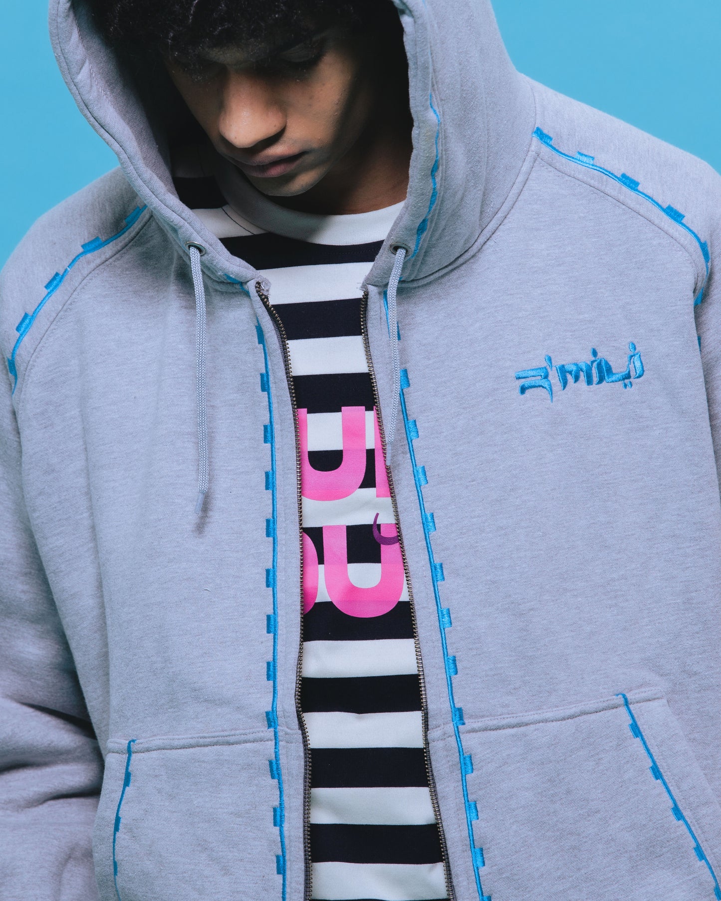 R’MILI« Hoodie AMAZIGH » Jacket Grey