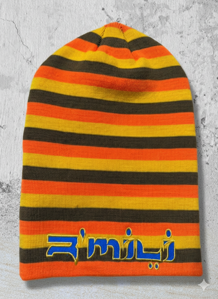 R’MILI « STRIP BEANIE YELLOW »