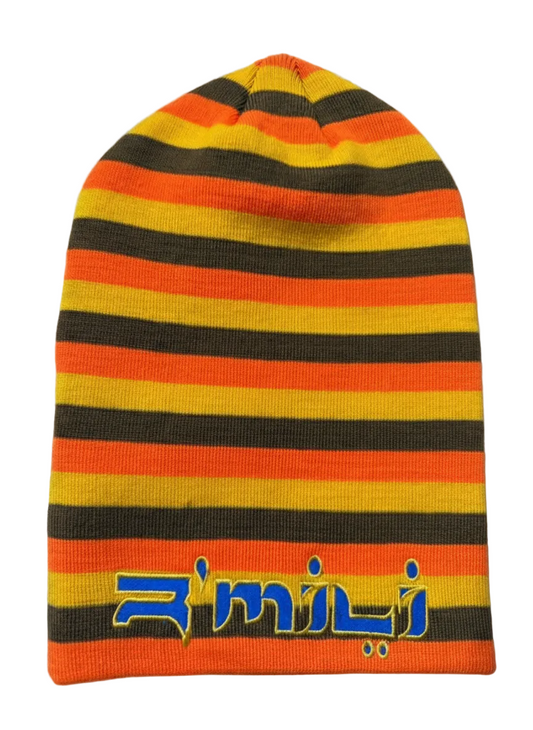 R’MILI « STRIP BEANIE YELLOW »