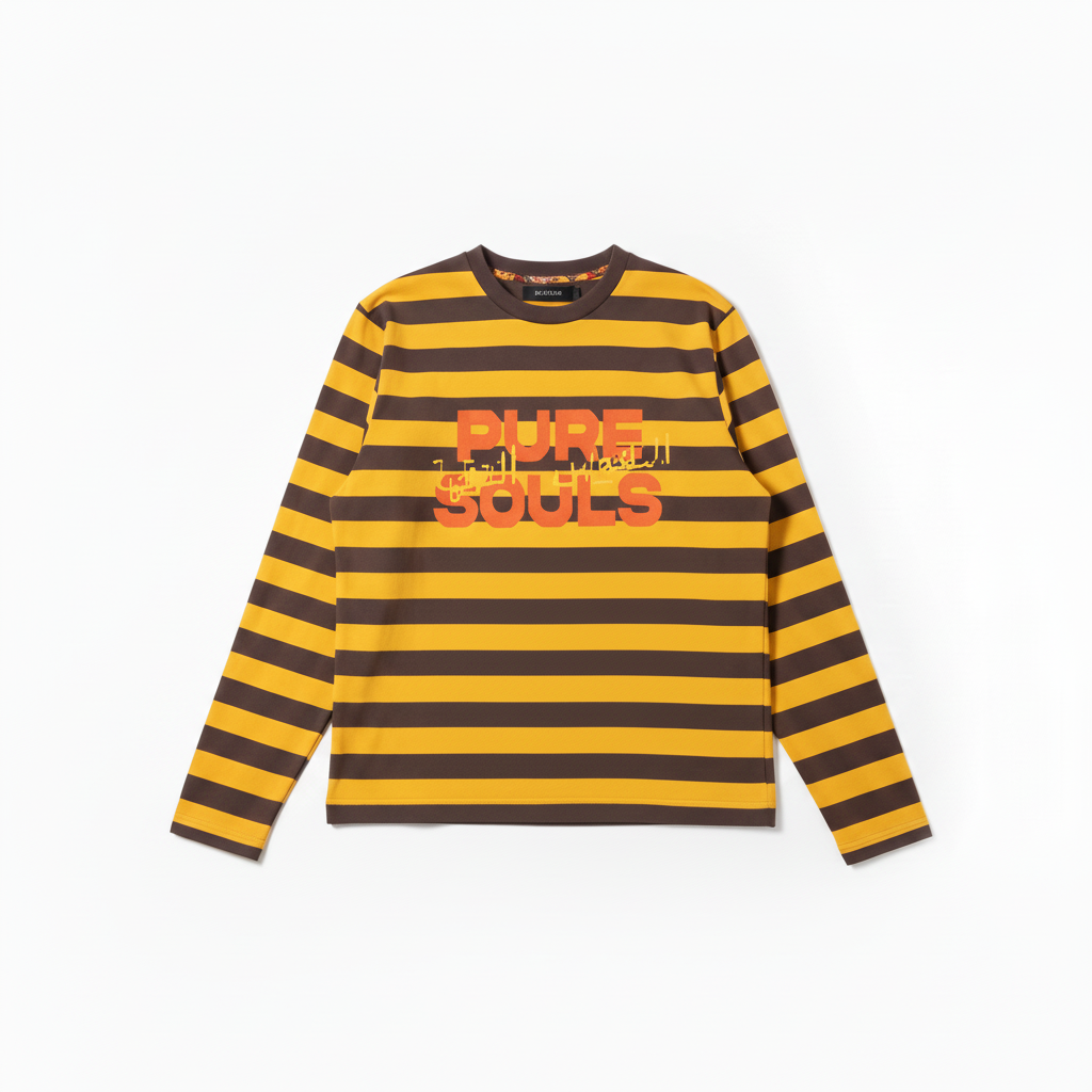 R’MILI « PURE SOULS » YELLOW/BROWN MARINIÈRE