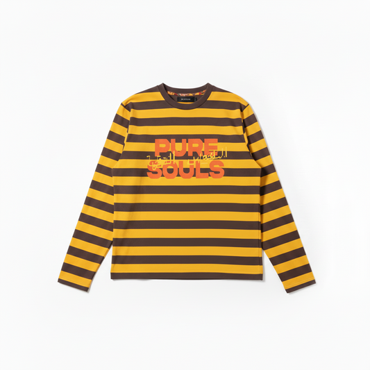 R’MILI « PURE SOULS » YELLOW/BROWN MARINIÈRE