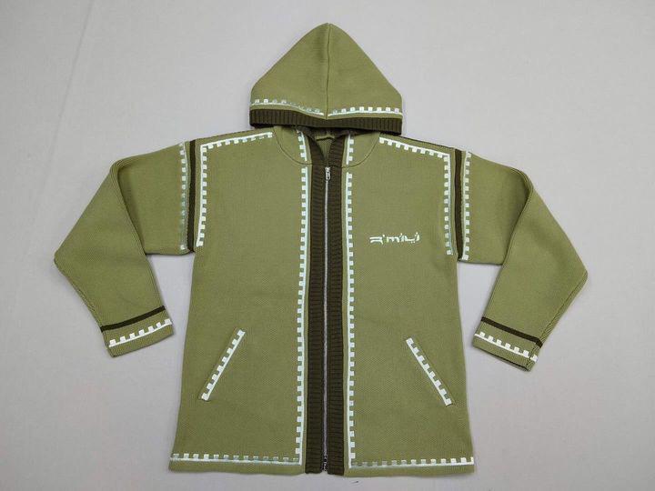 R'mili Berbere Knitwear Jacket in green